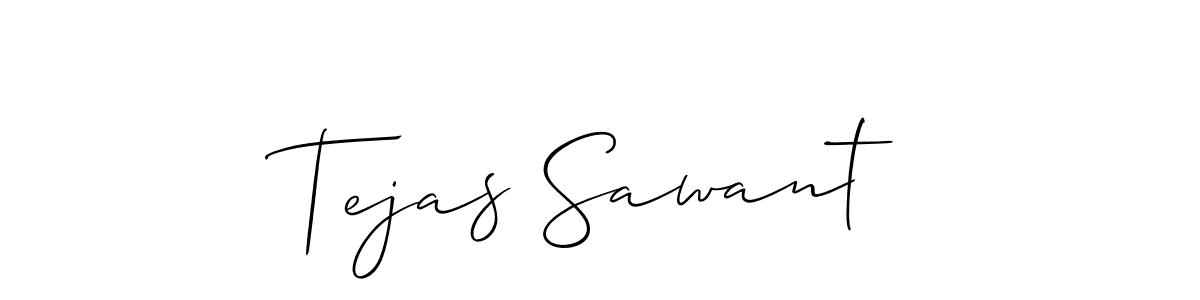 Use a signature maker to create a handwritten signature online. With this signature software, you can design (Allison_Script) your own signature for name Tejas Sawant. Tejas Sawant signature style 2 images and pictures png