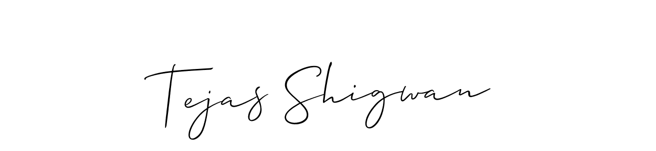 Make a short Tejas Shigwan signature style. Manage your documents anywhere anytime using Allison_Script. Create and add eSignatures, submit forms, share and send files easily. Tejas Shigwan signature style 2 images and pictures png