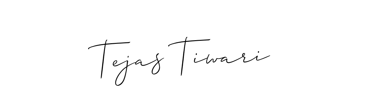 Also we have Tejas Tiwari name is the best signature style. Create professional handwritten signature collection using Allison_Script autograph style. Tejas Tiwari signature style 2 images and pictures png