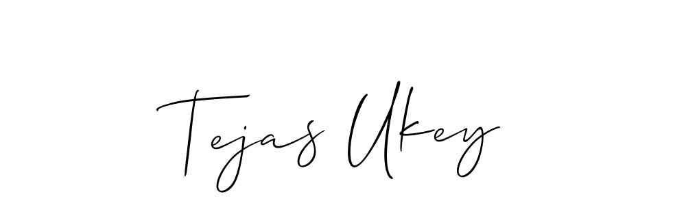 Make a beautiful signature design for name Tejas Ukey. With this signature (Allison_Script) style, you can create a handwritten signature for free. Tejas Ukey signature style 2 images and pictures png