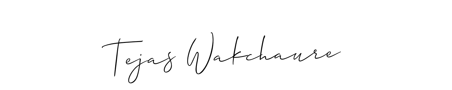 Make a beautiful signature design for name Tejas Wakchaure. Use this online signature maker to create a handwritten signature for free. Tejas Wakchaure signature style 2 images and pictures png