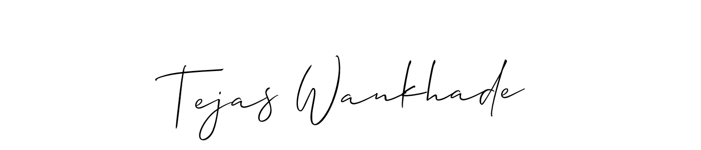 Make a short Tejas Wankhade signature style. Manage your documents anywhere anytime using Allison_Script. Create and add eSignatures, submit forms, share and send files easily. Tejas Wankhade signature style 2 images and pictures png