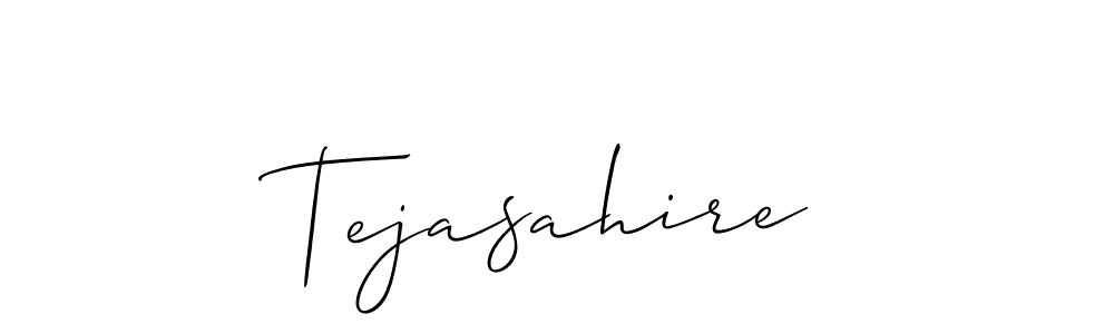The best way (Allison_Script) to make a short signature is to pick only two or three words in your name. The name Tejasahire include a total of six letters. For converting this name. Tejasahire signature style 2 images and pictures png