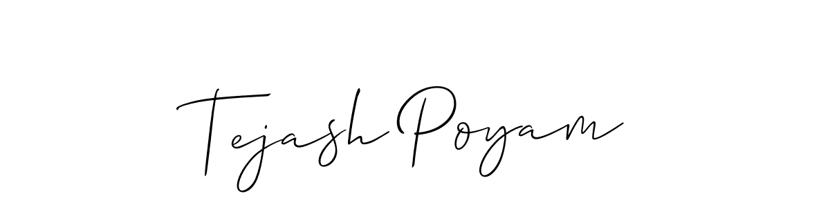 You can use this online signature creator to create a handwritten signature for the name Tejash Poyam. This is the best online autograph maker. Tejash Poyam signature style 2 images and pictures png