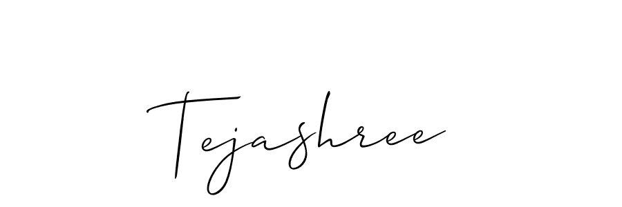 How to make Tejashree name signature. Use Allison_Script style for creating short signs online. This is the latest handwritten sign. Tejashree signature style 2 images and pictures png