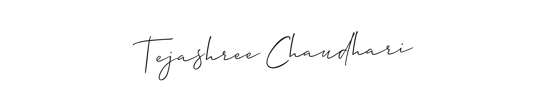 Make a short Tejashree Chaudhari signature style. Manage your documents anywhere anytime using Allison_Script. Create and add eSignatures, submit forms, share and send files easily. Tejashree Chaudhari signature style 2 images and pictures png