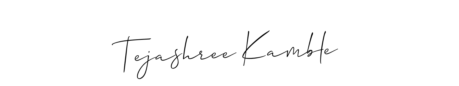 Design your own signature with our free online signature maker. With this signature software, you can create a handwritten (Allison_Script) signature for name Tejashree Kamble. Tejashree Kamble signature style 2 images and pictures png