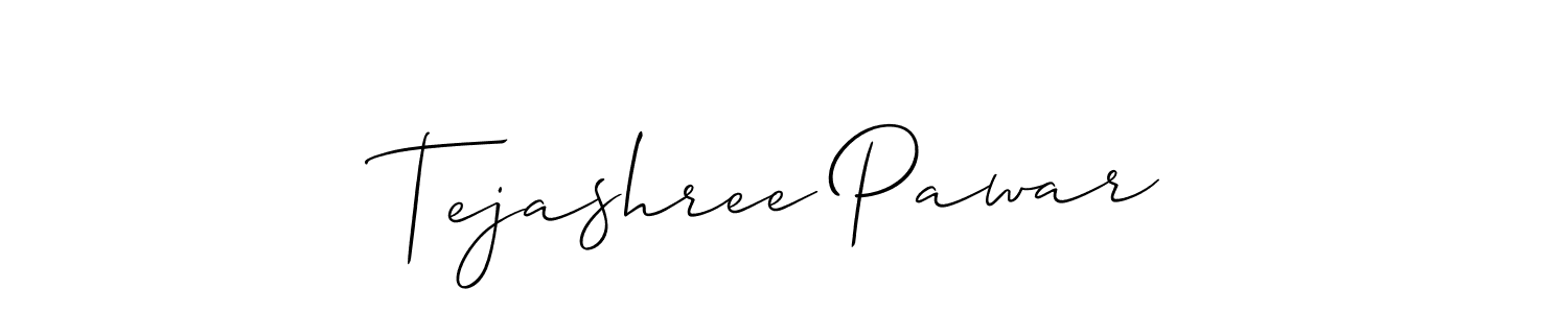 Create a beautiful signature design for name Tejashree Pawar. With this signature (Allison_Script) fonts, you can make a handwritten signature for free. Tejashree Pawar signature style 2 images and pictures png