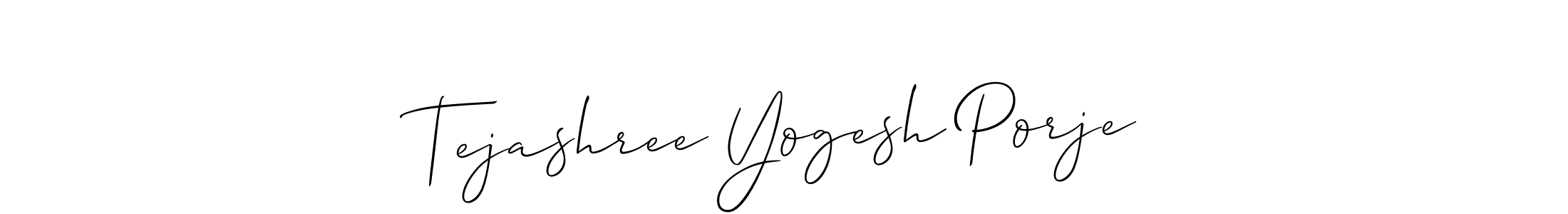 Check out images of Autograph of Tejashree Yogesh Porje name. Actor Tejashree Yogesh Porje Signature Style. Allison_Script is a professional sign style online. Tejashree Yogesh Porje signature style 2 images and pictures png