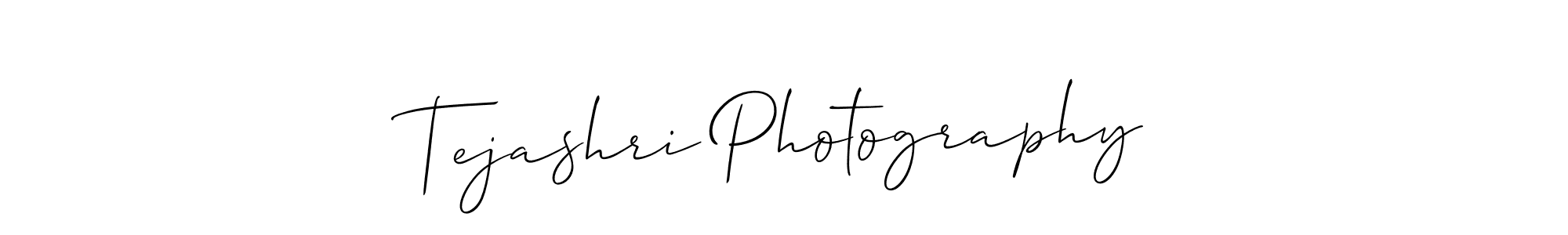 Design your own signature with our free online signature maker. With this signature software, you can create a handwritten (Allison_Script) signature for name Tejashri Photography. Tejashri Photography signature style 2 images and pictures png