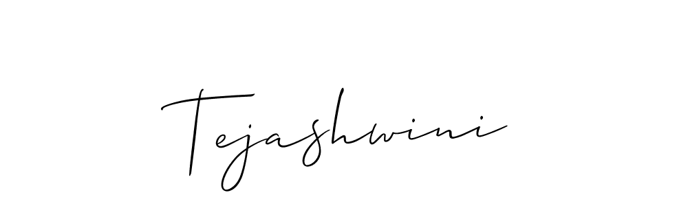 Allison_Script is a professional signature style that is perfect for those who want to add a touch of class to their signature. It is also a great choice for those who want to make their signature more unique. Get Tejashwini name to fancy signature for free. Tejashwini signature style 2 images and pictures png