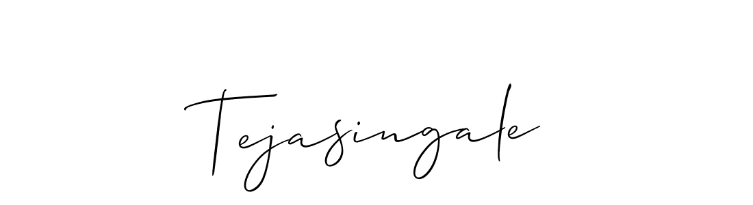 Tejasingale stylish signature style. Best Handwritten Sign (Allison_Script) for my name. Handwritten Signature Collection Ideas for my name Tejasingale. Tejasingale signature style 2 images and pictures png