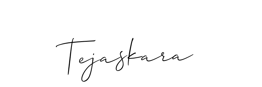 Also we have Tejaskara name is the best signature style. Create professional handwritten signature collection using Allison_Script autograph style. Tejaskara signature style 2 images and pictures png