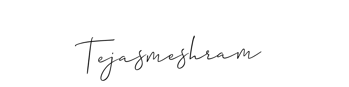 Create a beautiful signature design for name Tejasmeshram. With this signature (Allison_Script) fonts, you can make a handwritten signature for free. Tejasmeshram signature style 2 images and pictures png