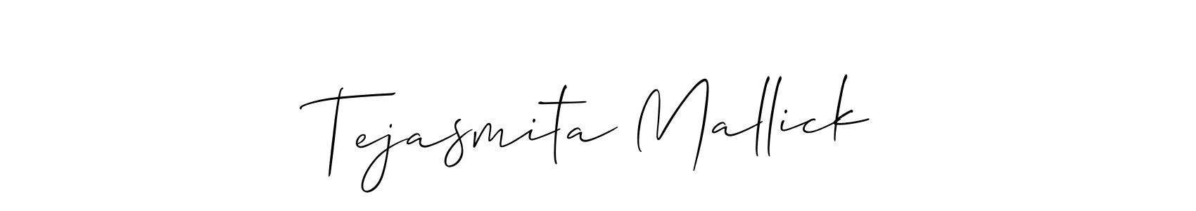 Also we have Tejasmita Mallick name is the best signature style. Create professional handwritten signature collection using Allison_Script autograph style. Tejasmita Mallick signature style 2 images and pictures png