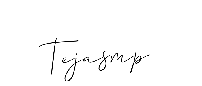 How to make Tejasmp signature? Allison_Script is a professional autograph style. Create handwritten signature for Tejasmp name. Tejasmp signature style 2 images and pictures png
