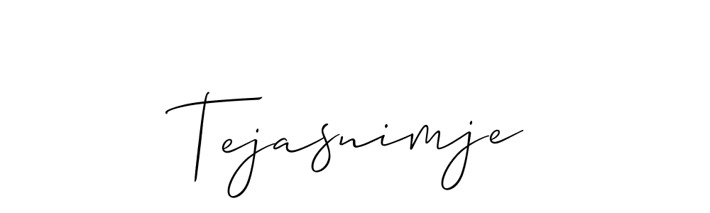 Design your own signature with our free online signature maker. With this signature software, you can create a handwritten (Allison_Script) signature for name Tejasnimje. Tejasnimje signature style 2 images and pictures png