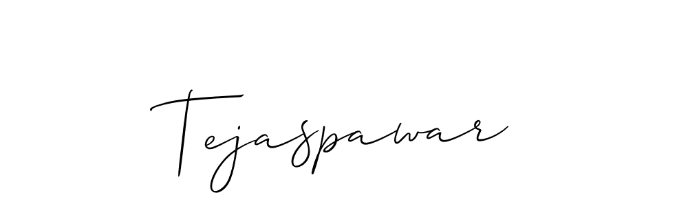 Use a signature maker to create a handwritten signature online. With this signature software, you can design (Allison_Script) your own signature for name Tejaspawar. Tejaspawar signature style 2 images and pictures png