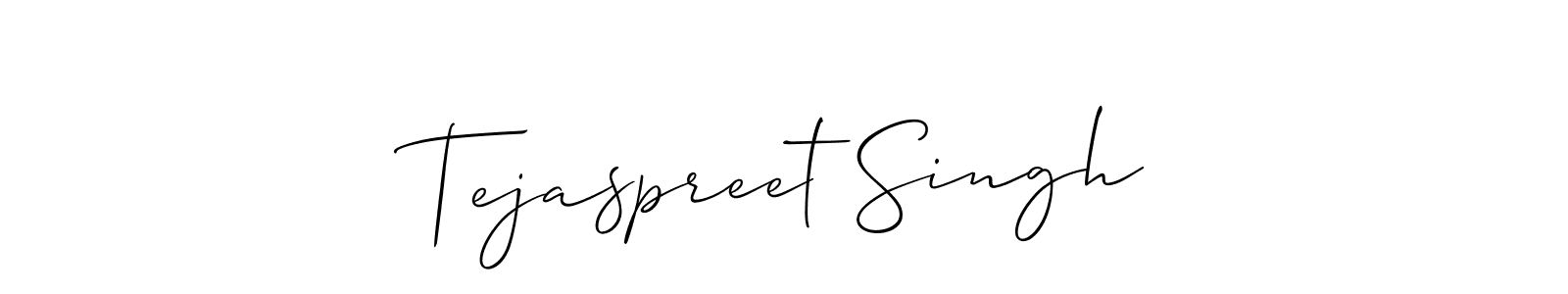 Use a signature maker to create a handwritten signature online. With this signature software, you can design (Allison_Script) your own signature for name Tejaspreet Singh. Tejaspreet Singh signature style 2 images and pictures png