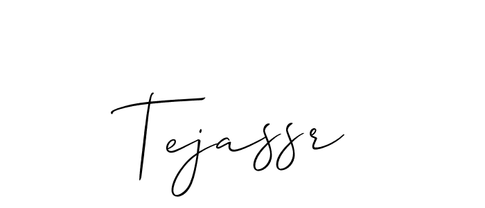 How to make Tejassr signature? Allison_Script is a professional autograph style. Create handwritten signature for Tejassr name. Tejassr signature style 2 images and pictures png