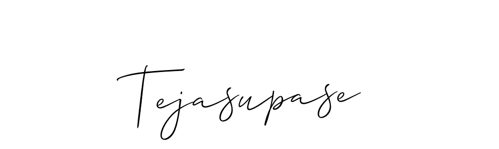 Similarly Allison_Script is the best handwritten signature design. Signature creator online .You can use it as an online autograph creator for name Tejasupase. Tejasupase signature style 2 images and pictures png