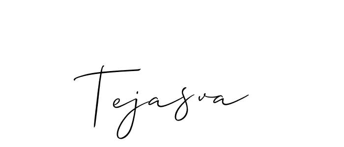 The best way (Allison_Script) to make a short signature is to pick only two or three words in your name. The name Tejasva include a total of six letters. For converting this name. Tejasva signature style 2 images and pictures png