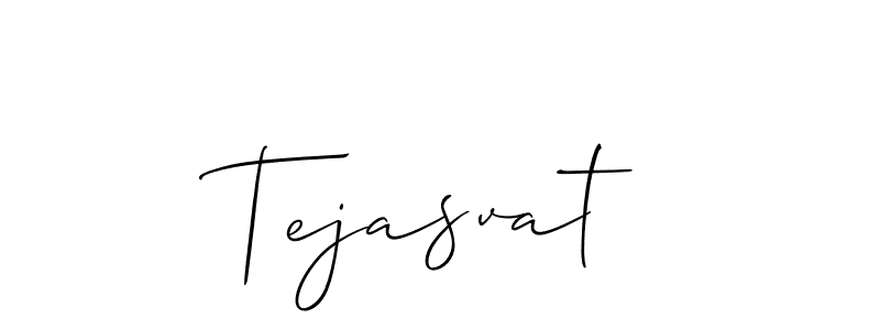 How to make Tejasvat signature? Allison_Script is a professional autograph style. Create handwritten signature for Tejasvat name. Tejasvat signature style 2 images and pictures png