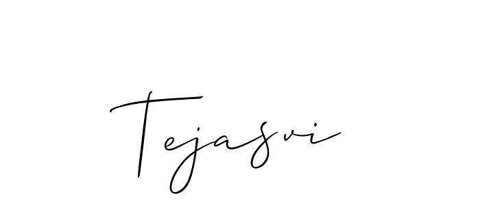 How to make Tejasvi name signature. Use Allison_Script style for creating short signs online. This is the latest handwritten sign. Tejasvi signature style 2 images and pictures png