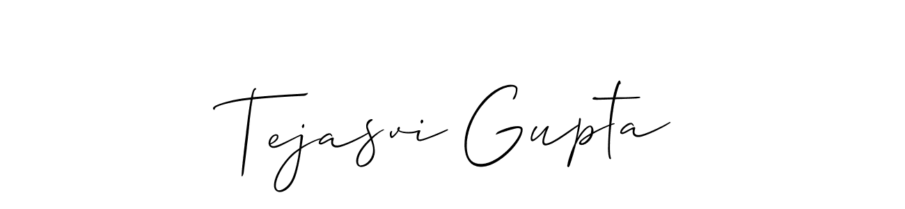 Similarly Allison_Script is the best handwritten signature design. Signature creator online .You can use it as an online autograph creator for name Tejasvi Gupta. Tejasvi Gupta signature style 2 images and pictures png