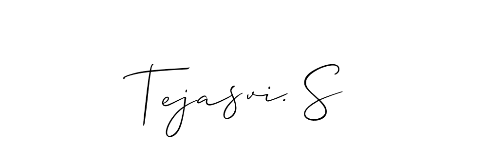 Best and Professional Signature Style for Tejasvi. S. Allison_Script Best Signature Style Collection. Tejasvi. S signature style 2 images and pictures png