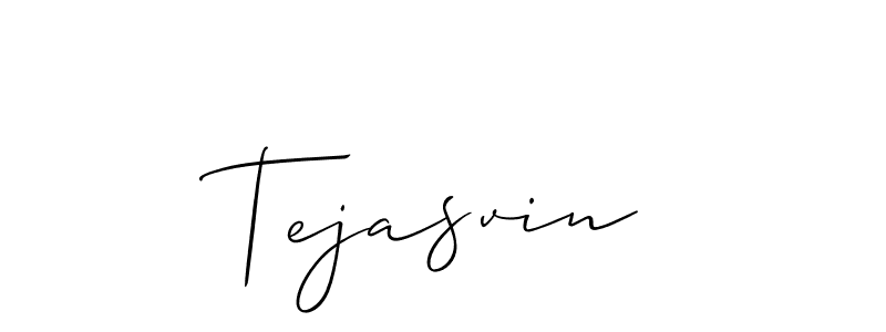 Tejasvin stylish signature style. Best Handwritten Sign (Allison_Script) for my name. Handwritten Signature Collection Ideas for my name Tejasvin. Tejasvin signature style 2 images and pictures png