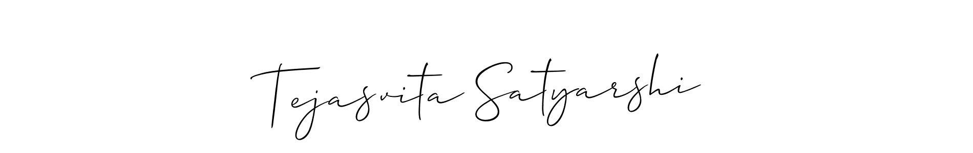 See photos of Tejasvita Satyarshi official signature by Spectra . Check more albums & portfolios. Read reviews & check more about Allison_Script font. Tejasvita Satyarshi signature style 2 images and pictures png