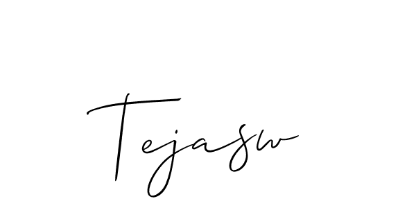 How to make Tejasw name signature. Use Allison_Script style for creating short signs online. This is the latest handwritten sign. Tejasw signature style 2 images and pictures png