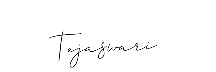 The best way (Allison_Script) to make a short signature is to pick only two or three words in your name. The name Tejaswari include a total of six letters. For converting this name. Tejaswari signature style 2 images and pictures png