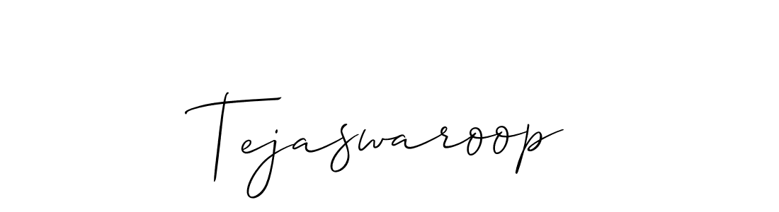 Tejaswaroop stylish signature style. Best Handwritten Sign (Allison_Script) for my name. Handwritten Signature Collection Ideas for my name Tejaswaroop. Tejaswaroop signature style 2 images and pictures png