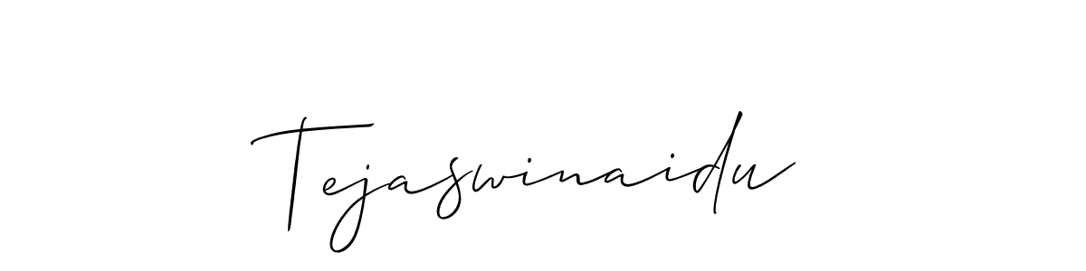 It looks lik you need a new signature style for name Tejaswinaidu. Design unique handwritten (Allison_Script) signature with our free signature maker in just a few clicks. Tejaswinaidu signature style 2 images and pictures png