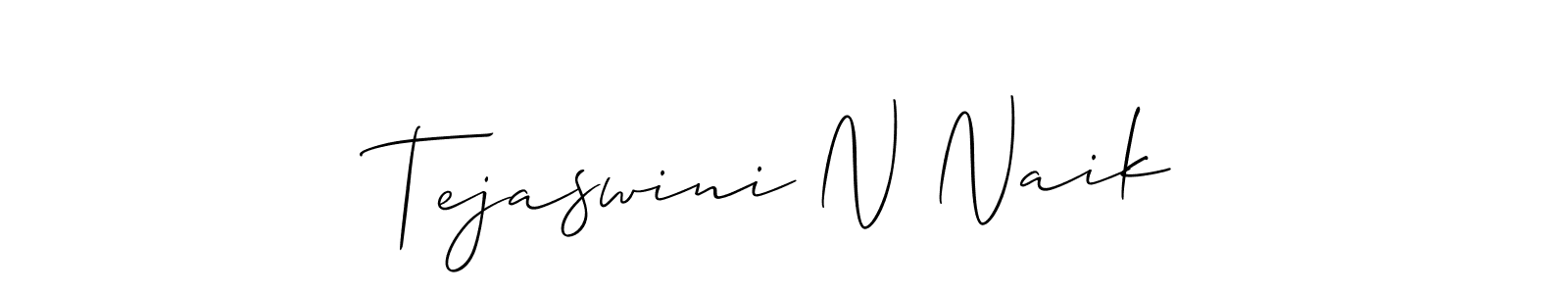 Make a beautiful signature design for name Tejaswini N Naik. Use this online signature maker to create a handwritten signature for free. Tejaswini N Naik signature style 2 images and pictures png