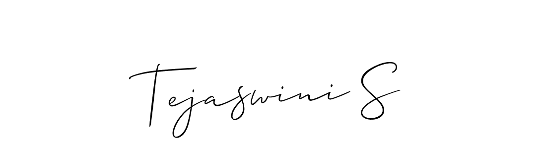 It looks lik you need a new signature style for name Tejaswini S. Design unique handwritten (Allison_Script) signature with our free signature maker in just a few clicks. Tejaswini S signature style 2 images and pictures png