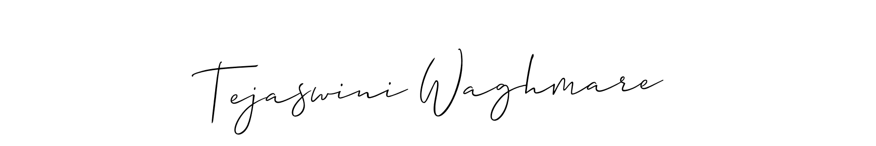 Create a beautiful signature design for name Tejaswini Waghmare. With this signature (Allison_Script) fonts, you can make a handwritten signature for free. Tejaswini Waghmare signature style 2 images and pictures png