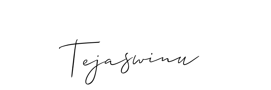 This is the best signature style for the Tejaswinu name. Also you like these signature font (Allison_Script). Mix name signature. Tejaswinu signature style 2 images and pictures png