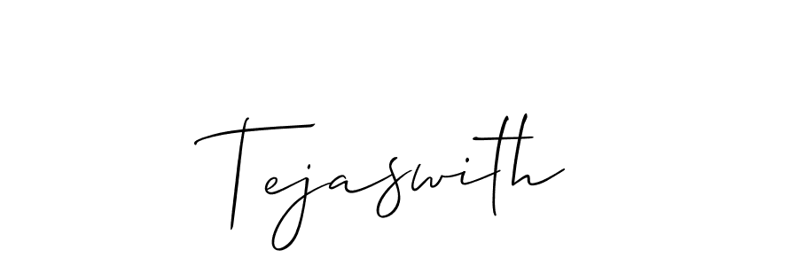 Create a beautiful signature design for name Tejaswith. With this signature (Allison_Script) fonts, you can make a handwritten signature for free. Tejaswith signature style 2 images and pictures png