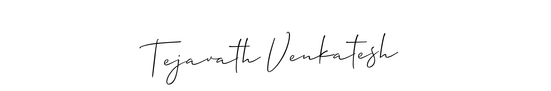 It looks lik you need a new signature style for name Tejavath Venkatesh. Design unique handwritten (Allison_Script) signature with our free signature maker in just a few clicks. Tejavath Venkatesh signature style 2 images and pictures png