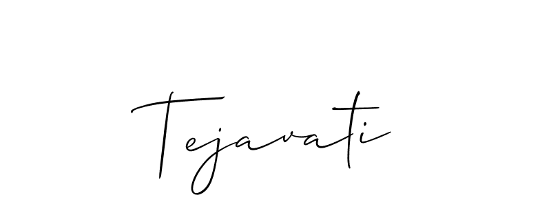 Design your own signature with our free online signature maker. With this signature software, you can create a handwritten (Allison_Script) signature for name Tejavati. Tejavati signature style 2 images and pictures png