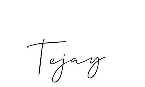 Use a signature maker to create a handwritten signature online. With this signature software, you can design (Allison_Script) your own signature for name Tejay. Tejay signature style 2 images and pictures png