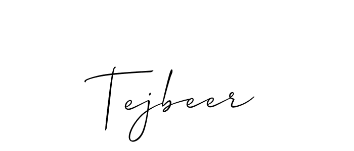 Tejbeer stylish signature style. Best Handwritten Sign (Allison_Script) for my name. Handwritten Signature Collection Ideas for my name Tejbeer. Tejbeer signature style 2 images and pictures png