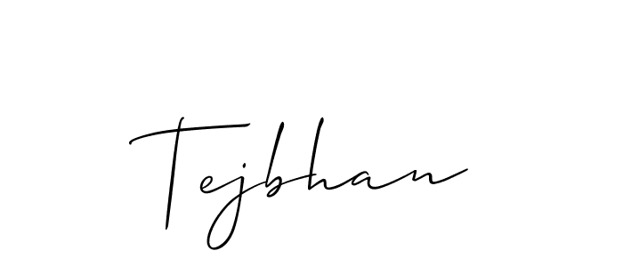 Allison_Script is a professional signature style that is perfect for those who want to add a touch of class to their signature. It is also a great choice for those who want to make their signature more unique. Get Tejbhan name to fancy signature for free. Tejbhan signature style 2 images and pictures png
