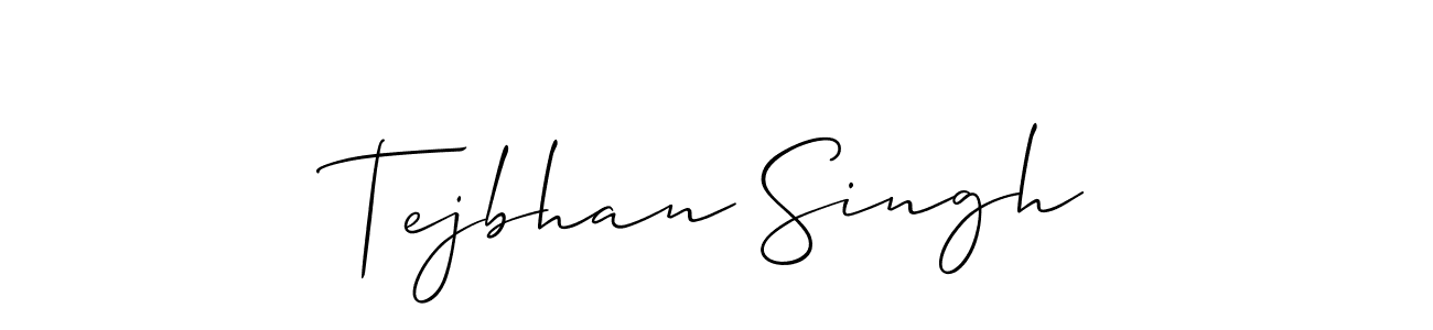 Make a beautiful signature design for name Tejbhan Singh. With this signature (Allison_Script) style, you can create a handwritten signature for free. Tejbhan Singh signature style 2 images and pictures png