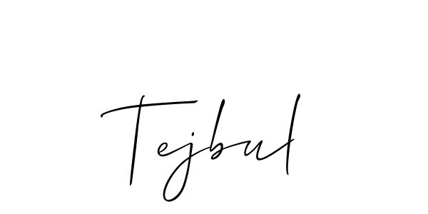 It looks lik you need a new signature style for name Tejbul. Design unique handwritten (Allison_Script) signature with our free signature maker in just a few clicks. Tejbul signature style 2 images and pictures png