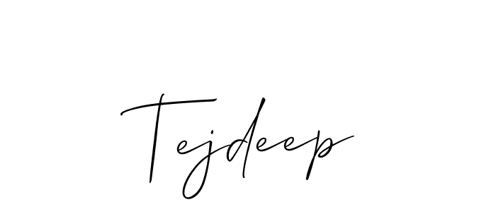 if you are searching for the best signature style for your name Tejdeep. so please give up your signature search. here we have designed multiple signature styles  using Allison_Script. Tejdeep signature style 2 images and pictures png