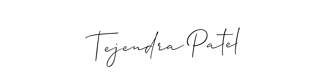 Also You can easily find your signature by using the search form. We will create Tejendra Patel name handwritten signature images for you free of cost using Allison_Script sign style. Tejendra Patel signature style 2 images and pictures png